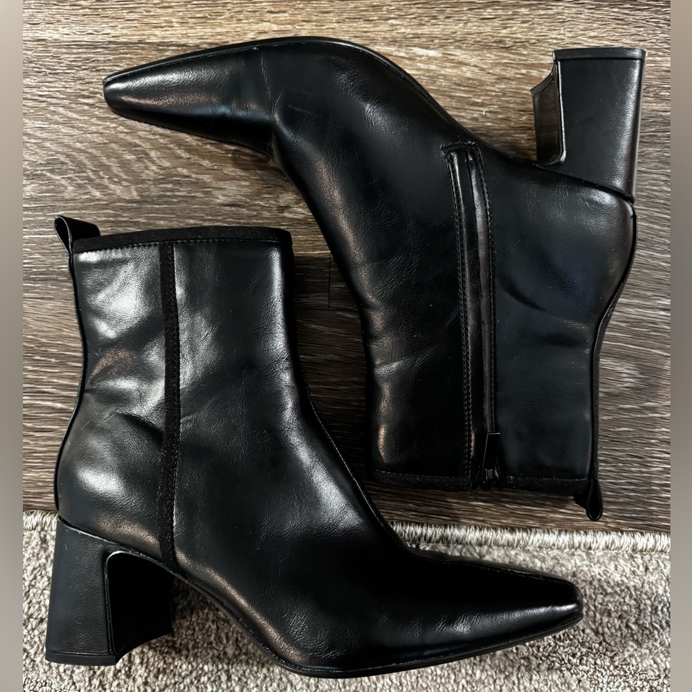 Zara Black Booties Size US 8